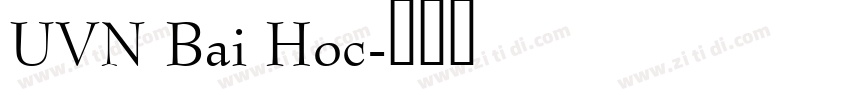 UVN Bai Hoc字体转换